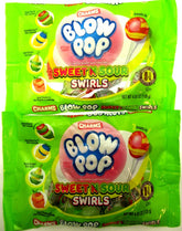 Blow Pop Sweet N Sour Swirls Suckers Lollipops ~ two 4.55 bags