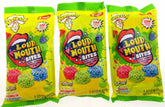 Warheads Sour Popping Candy ~ LOUD MOUTH BITES ~ Lot of 3