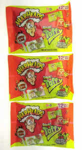 Warheads Sour Taffy ~ 3.59oz (102g) 12 Chewy Bars ~ Lot of 3