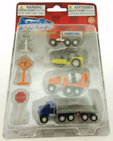 Turbo Wheels ~ Fuel, Roller, Cement, Hauler ~ Trucks ~Tiny Toys!
