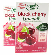 True Lime ~ 10 pk ~ Black Cherry ~ Real Flavor From Real Fruit ~ Lot of 2