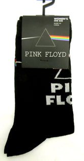 Pink Floyd Black Crew Socks ~ Women's Sizes 6 - 9.5 ~ One Pair
