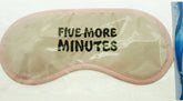 Sleeping Eye Cover ~ Five More Minutes ~ Pink Eye Mask Meditation