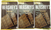 Hershey's Milk Chocolate w/Almonds ~ Giant Size 7.37 ounce ~ Lot of 3
