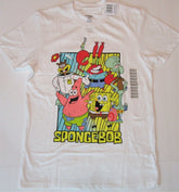 Sponge Bob Square Pants Medium T-Shirt ~ Size M ~ White T Shirt A