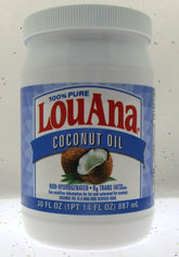 LouAna Coconut Oil ~ 100% Pure ~ Non-Hygrogenated ~ 30 oz container