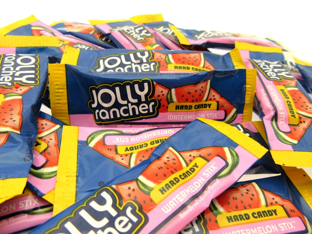 Jolly Rancher Stix Watermelon Sticks Hard Candy ~ 8oz ~ Half Pound