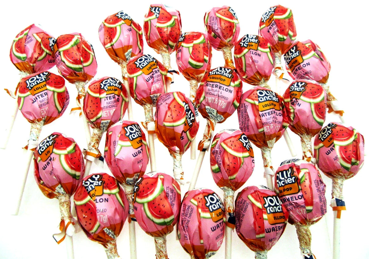 Jolly Rancher Lolli Pops Watermelon Suckers Hard Candy ~ 16oz ~ One Pound